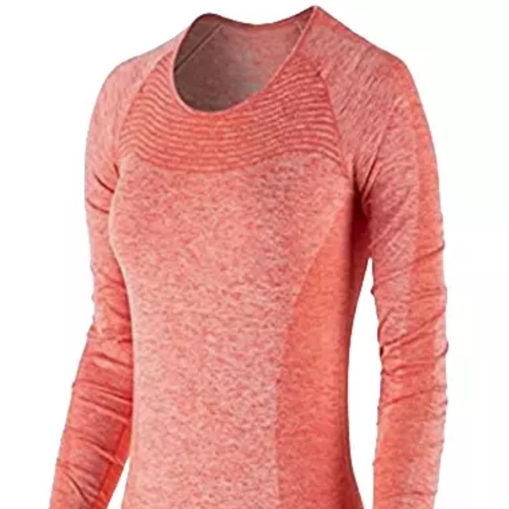 Nike Peach Long Sleeve Top Size M